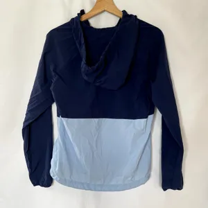 Marmot‎ rain jacket front zipper pocket blue colorblock top women's small nylon thumbnail 8