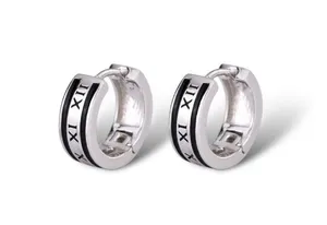 Small Silver Hoop Earrings for Men Women Streetwear Unisex Style thumbnail 1