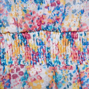 Zara RUFFLED FLORAL PRINT LONG SLEEVE MINI DRESS Size S NEW. thumbnail 10