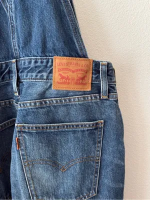 Levi’s Orange Tab Front Zip Overalls 28 thumbnail 10