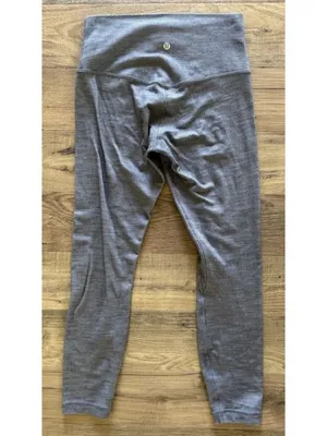 Lululemon Align Pant II 25" Leggings W5CFGS Herringbone Gray High Rise Women's 6 thumbnail 4