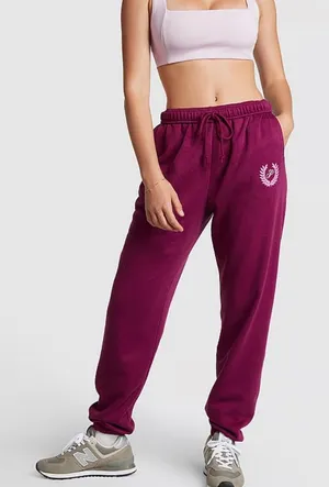 New‎ PINK EVERYDAY FLEECE HIGH-WAIST GYM PANTS thumbnail 1