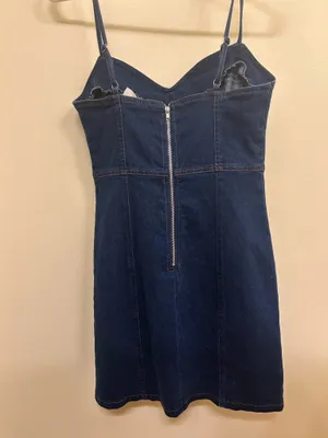 Hausen Jean Mini Dress Blue thumbnail 2