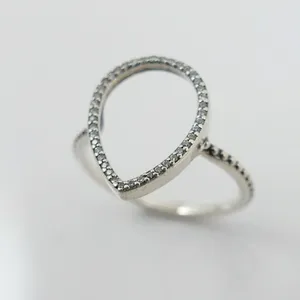 Pandora Teardrop Silhouette Clear Ring thumbnail 3