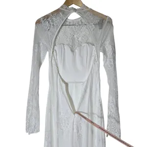 Lulus Laveau White Lace Bustier Backless Mermaid Maxi Dress Wedding Bridal Small thumbnail 5