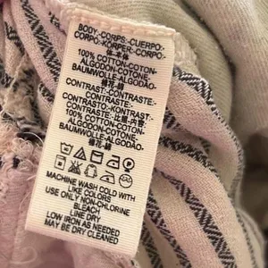 Free People relaxed striped cotton harem slouchy boho pants size 8 thumbnail 6