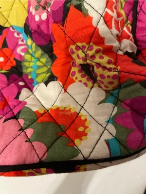 Vera Bradley Floral Quilted Backpack Pink Multicolor thumbnail 3