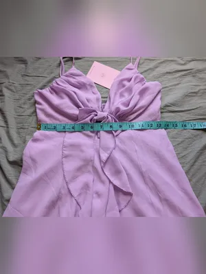 NWT Hello Molly Smile Back At Me Mini Dress W6/Medium Lilac thumbnail 5