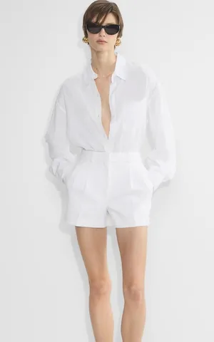 Aritzia Babaton - Pleated Mini Short thumbnail 1