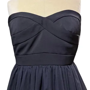 Donna Morgan 2‎ Strapless Silk Ombre Dress Black Green Wedding Guest Fairy Y2K thumbnail 3