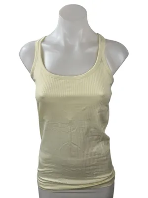 Lululemon Womens Cream Scoop Neck Sleeveless Yoga Athletic Activewear Tank Top 8 thumbnail 1