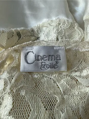 Cinema Exoile 90s Ivory Lace Satin Babydoll Slip Dress Coquette Fairycore thumbnail 4