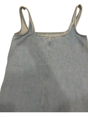 Zara Blue Denim Dress thumbnail 7
