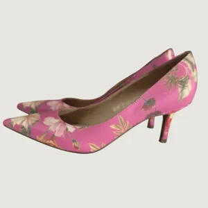3204 | Marc Fisher Abode2 Floral Pointed Toe Kitten Heel Pumps Pink Women 5.5 thumbnail 4