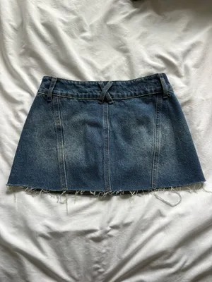 Edikted denim mini skirt  thumbnail 3