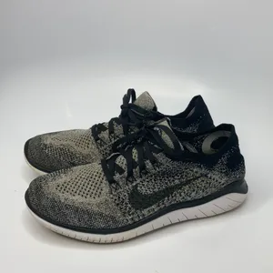 Nike Free Run sneakers‎ black gray white size 8.5 thumbnail 9