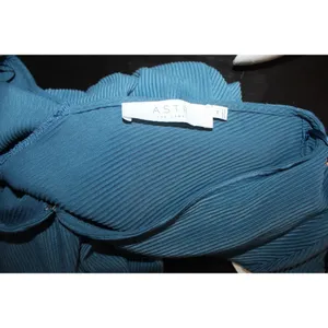 THE LABEL Wrap Front Wide Leg Jumpsuit In Steel Blue M. thumbnail 6