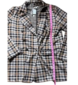 Maurices women's Stripe Plaid Trendy Style Blazer Sz XL NWT thumbnail 7