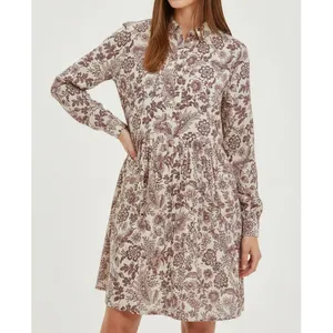 SÉZANE Leana Mini Dress, Ghalia Ecru Print, FR42/US10 thumbnail 3