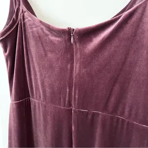 Taylor Purple Crushed Velvet Dress 8 thumbnail 5