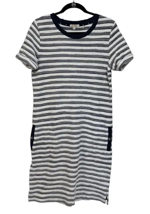 Barbour Women’s Newhaven Dress in Chambray Stripe - Size 8 thumbnail 1