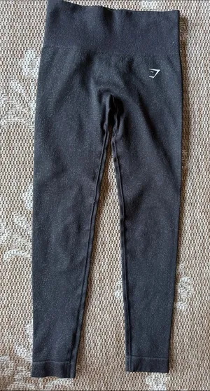 Gymshark Black High-Waist Full-Length Leggings 900 FC8 thumbnail 1