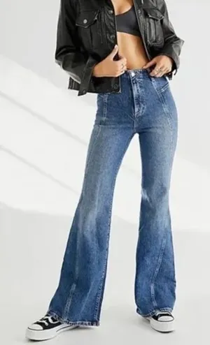 Free People we the free florence flare jeans thumbnail 1