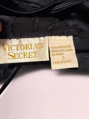 Victoria's Secret Black Floral Lace Slip Dress thumbnail 3