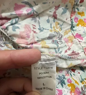 Multi colored floral babydoll top thumbnail 5