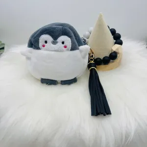 Cute Penguin Coin Purse Keychain Wristlet thumbnail 5
