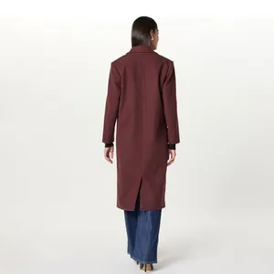 The Drop Liam Oversized Long Wool Blend‎ Coat Decadent Chocolate L thumbnail 2