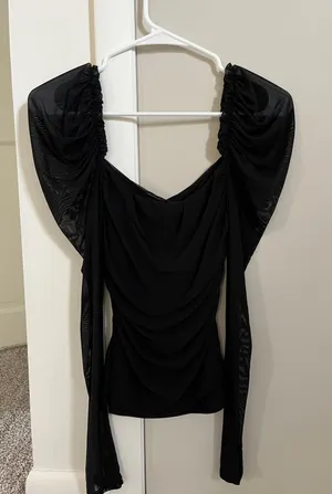 Sheer Long Sleeve Top thumbnail 1
