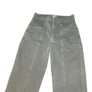 Le Jean Green High Rise Straight Leg Sasha‎ Pants Size: 27 thumbnail 4