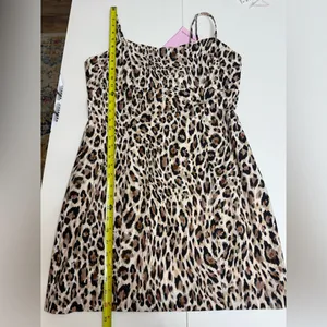 NWT Avec Les Filles Animal Print Mini Summer Dress size 12 thumbnail 9