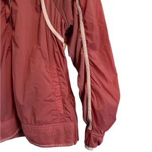 Free People FP Movement Track Jacket Zip Up Windbreaker Athleisure Dusty Pink thumbnail 6