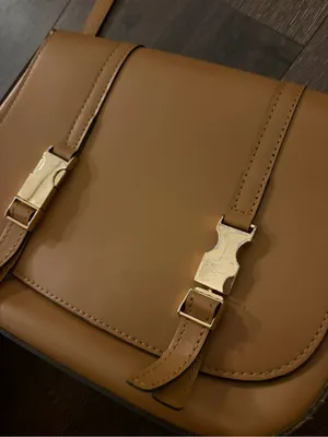 Vera Pelle Golden Yellow Leather Crossbody Purse “Alice” thumbnail 5