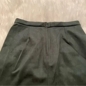 Naggoo Women's Size‎ Medium High Waist Mini Skirt Army Green Faux Suede Button thumbnail 9