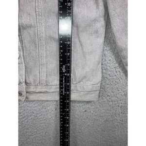 Vintage Guess USA Women M Gray Denim Trucker Jacket 90s American Tradition Flaw thumbnail 7