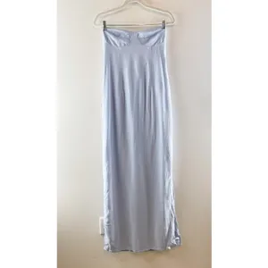 Peppermayo Strapless Esra Linen Maxi Slip Dress Blue 8 thumbnail 2