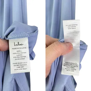 NWT LULU’S Lustrous Love Dusty Blue Satin Halter Cutout Mermaid Maxi Dress Large thumbnail 9