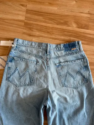 Mother NWT Awesome High Waisted Spinner Zip Sneak Chew in We Bounced - Size 31 thumbnail 10