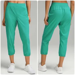 Lululemon Womens Adapted State‎ High Rise Cropped Jogger Kelly Green Size 14 thumbnail 2