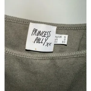 Princess Polly Olive Green Ribbed Cropped Tank Top‎ Women's Size 2 thumbnail 3
