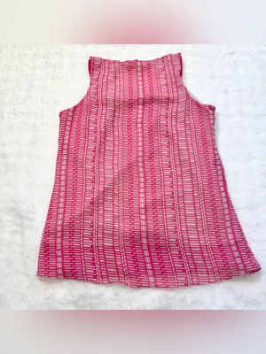 Banana Republic Women’s Pink Patterned Sleeveless Halter Top Size XS thumbnail 12