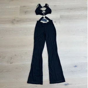 Outcast Jumpsuit Cutouts Lace Oakley Size L Black thumbnail 5