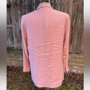 Zara Soft Pink Women's Blazer classic thumbnail 3