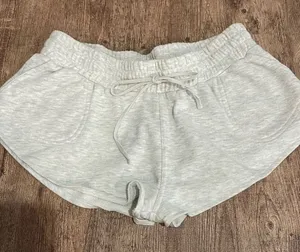 Daily Practice by Anthropologie Pull-On Sweat Shorts Size XS Grey thumbnail 1
