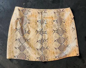 Akira Faux Leather Snake Skin Short Skirt thumbnail 1