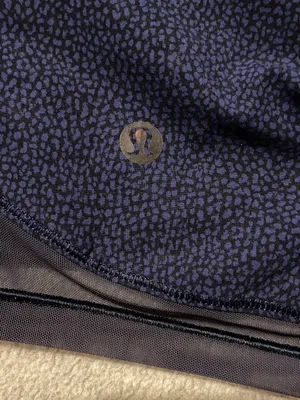 Lululemon Two With One Short Mid Rise 3” Size 6 Midnight Navy Chakra Print thumbnail 6