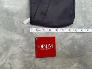 NWT Yves Saint Laurent Opium Black Clutch Pouch Cosmetics Bag Travel Minimalist thumbnail 4